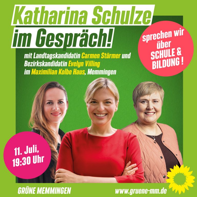 Katharina Schulze im Gespräch zu Schule & Bildung im Maximilian-Kolbe-Haus in Memmingen