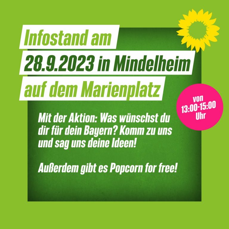 Infostand in Mindelheim am 28.9.2023