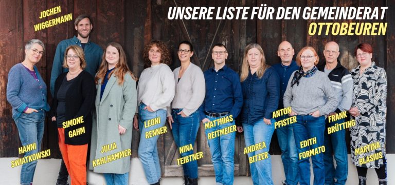 Vorstellung der Kandidierenden für den Gemeinderat Ottobeuren